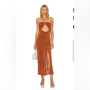 L space - size M copper dress. Stretchy and very flattering